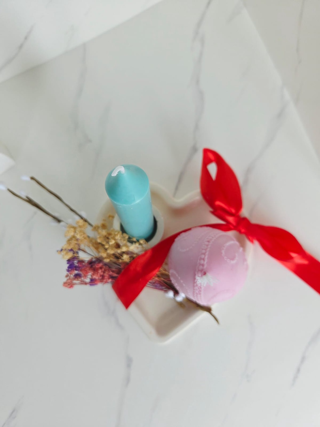 Suport inima cu lumanare si ou - casă & stil de viață - decorațiuni de casă - decorațiuni de masă și rafturi - decorațiuni de masă - Artynos.ro