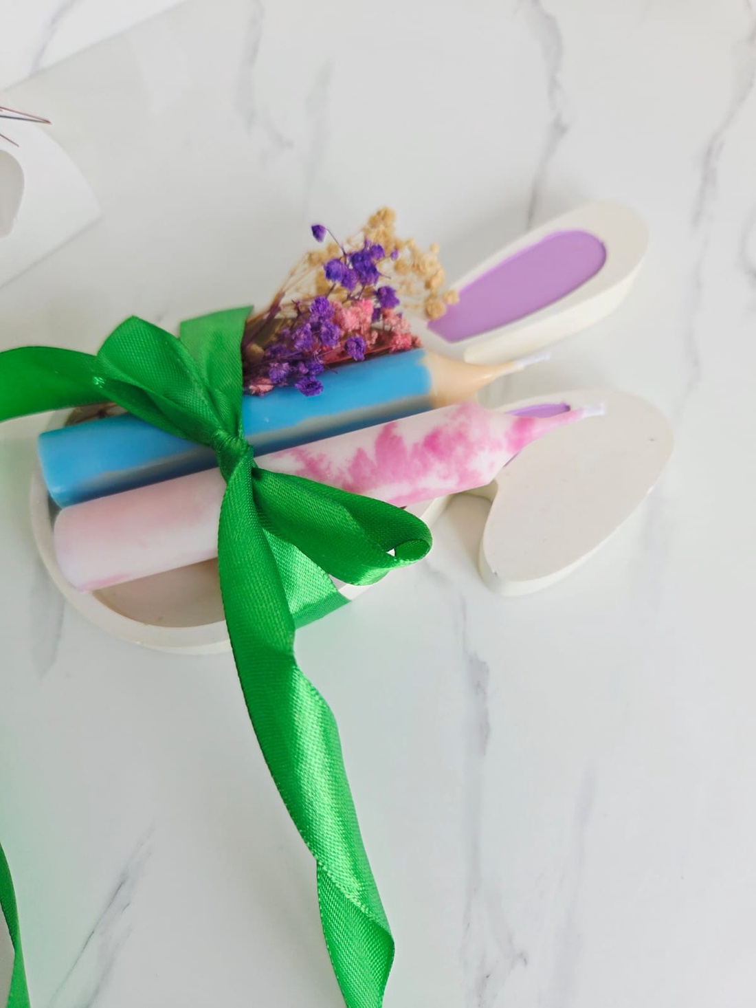 Tavita iepuras cu lumanari - casă & stil de viață - decorațiuni de casă - decorațiuni de masă și rafturi - decorațiuni de masă - Artynos.ro