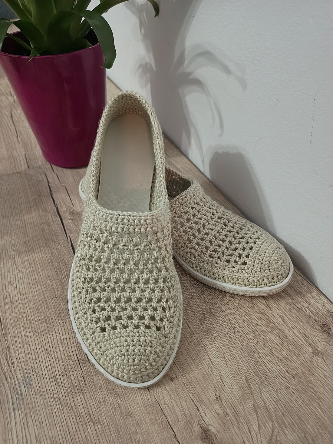 Espadrile croșetate  - îmbrăcăminte și modă - pantofi, papuci, șosete - încălzitor picioare - Artynos.ro