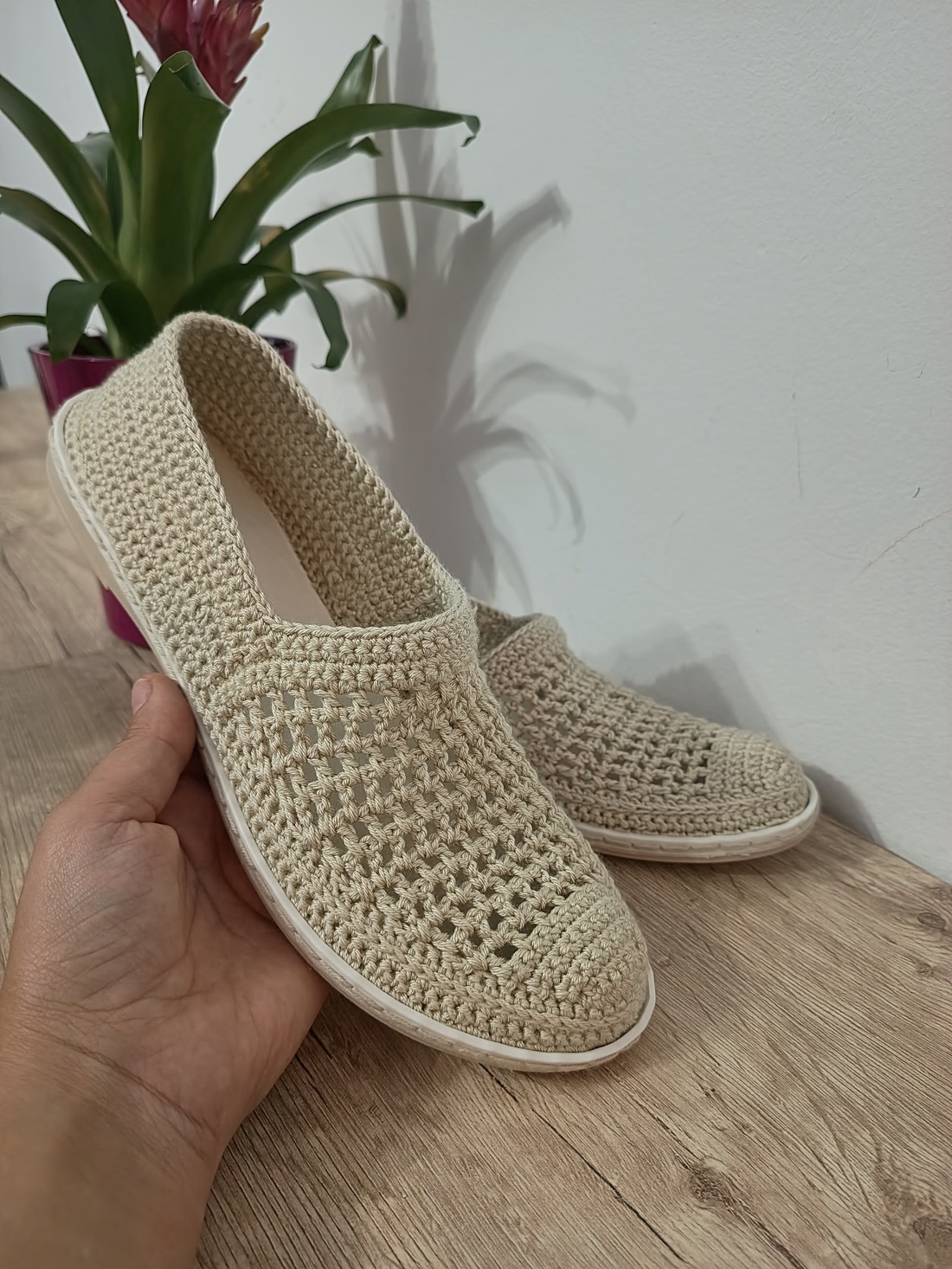 Espadrile croșetate  - îmbrăcăminte și modă - pantofi, papuci, șosete - încălzitor picioare - Artynos.ro