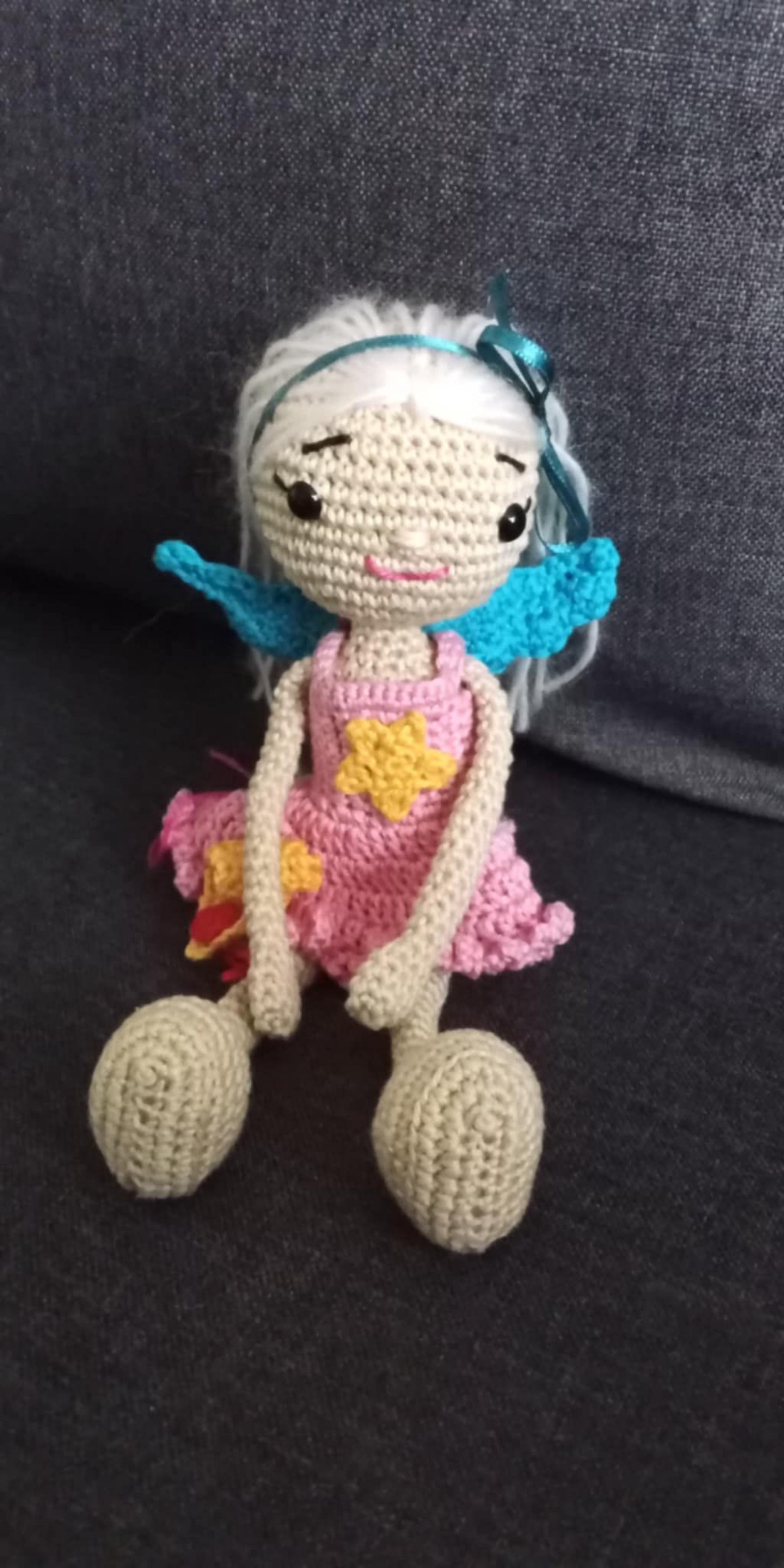 Cornelia, Zâna Crăciunului - jucării și echipamente pentru copii - plușuri - păpușă croșetată, păpușă de pluș - Artynos.ro