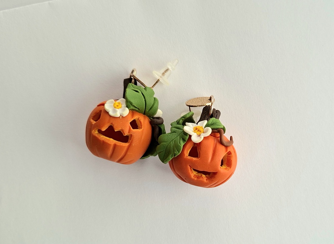 Cercei dovleci Halloween - bijuterii - cercei - cercei cu figurine - Artynos.ro