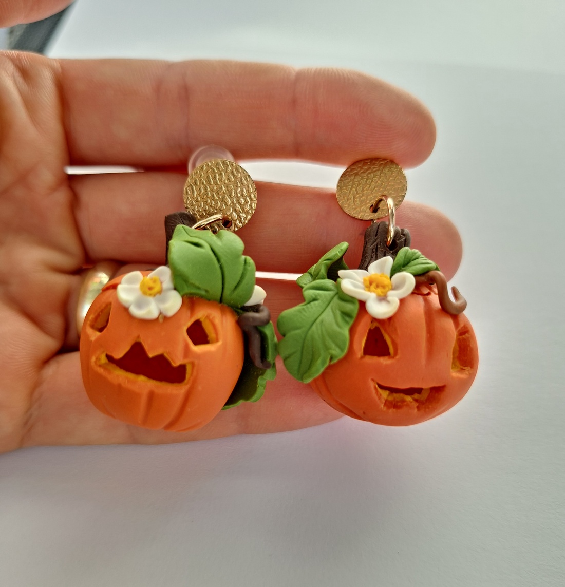 Cercei dovleci Halloween - bijuterii - cercei - cercei cu figurine - Artynos.ro