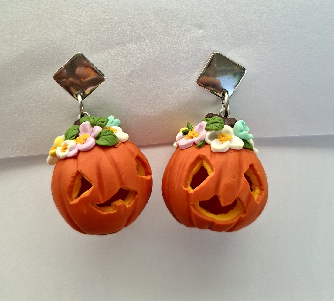 Cercei dovleci Halloween - bijuterii - cercei - cercei cu figurine - Artynos.ro