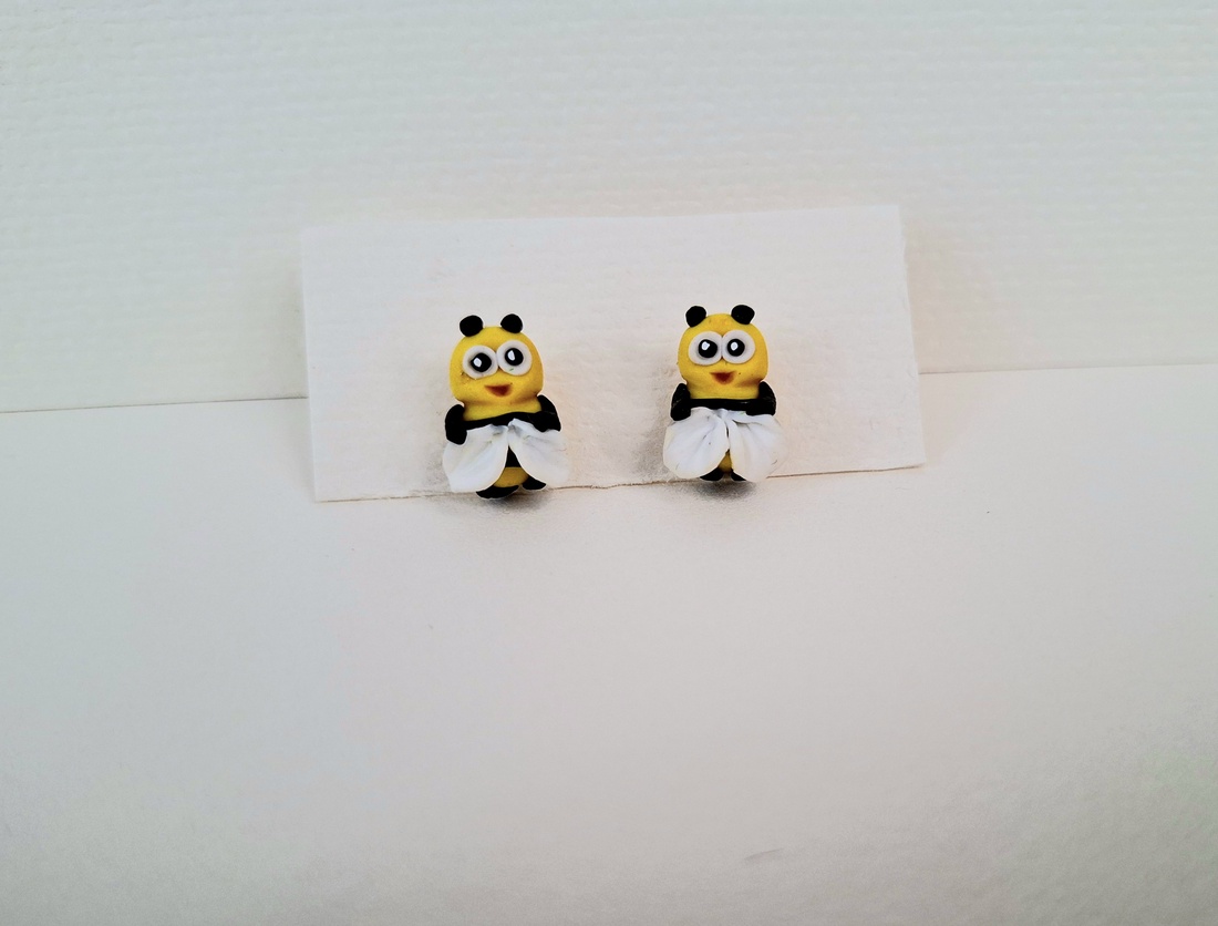 Cercei albinute - bijuterii - cercei - cercei cu figurine - Artynos.ro