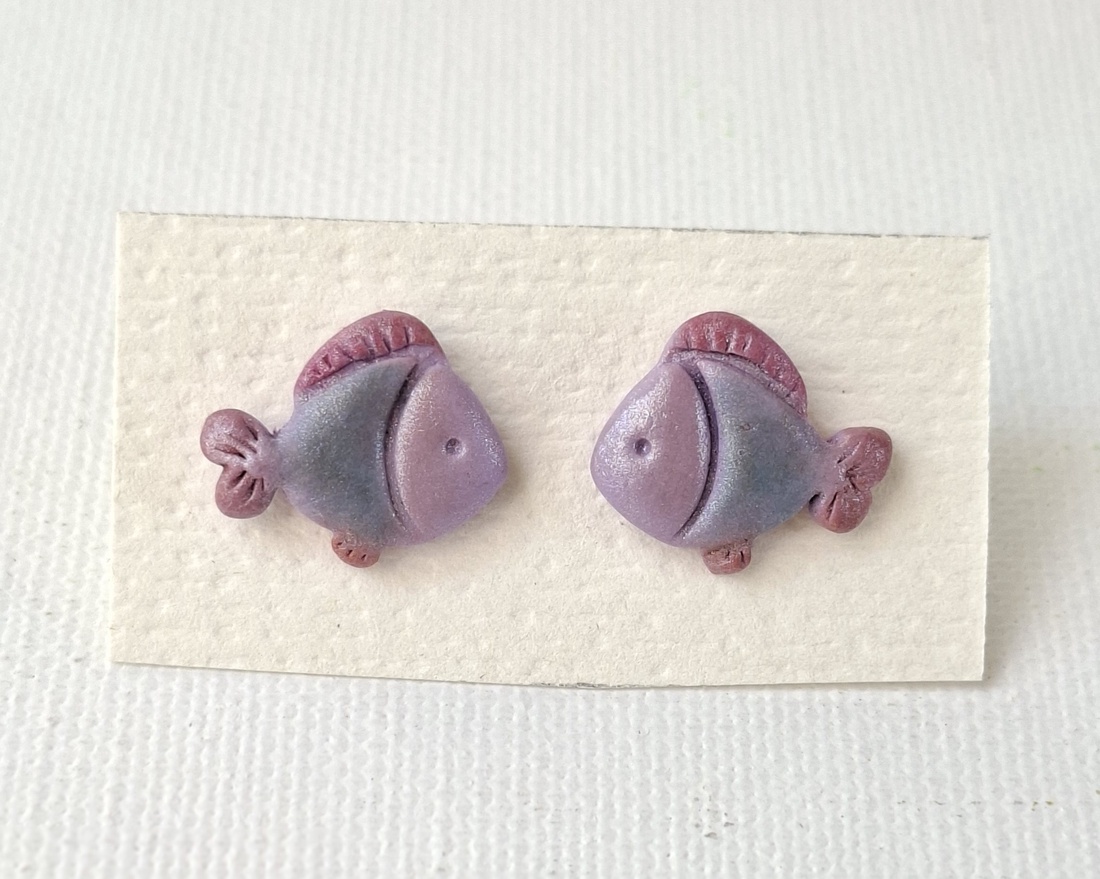 Cercei pestisori - bijuterii - cercei - cercei cu figurine - Artynos.ro