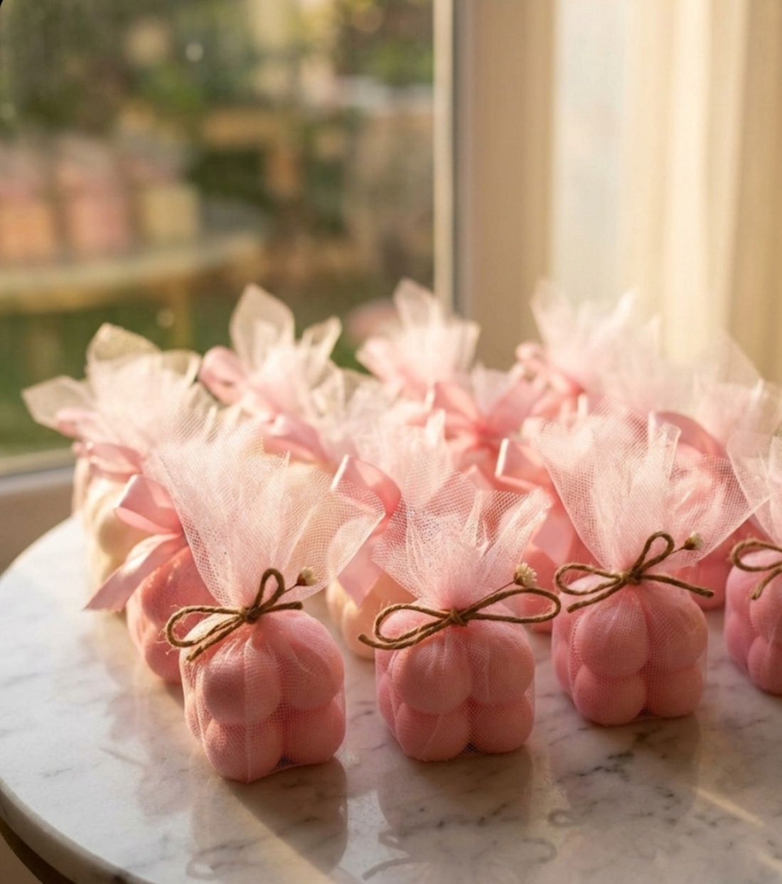 Lumanari Bubble in Saculet de Organza Marturii si Cadouri Delicate - casă & stil de viață - lumânări, parfumuri, arome - lumânări artizanale - Artynos.ro