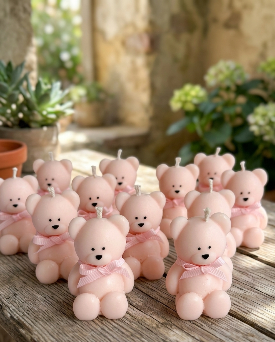 Lumânări ursuleț handmade � mărturii botez delicate - casă & stil de viață - lumânări, parfumuri, arome - lumânări artizanale - Artynos.ro