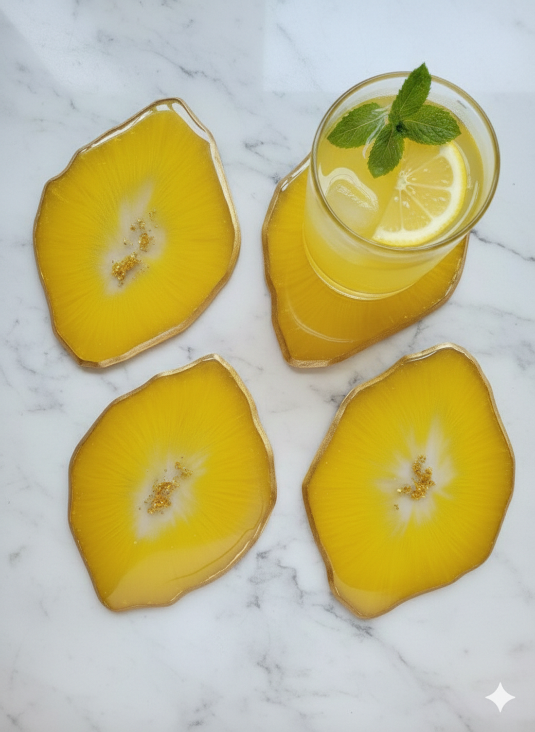 Set 4 coastere mici - casă & stil de viață - echipamente de bucătărie - accesorii de servire - boluri și farfurii - Artynos.ro