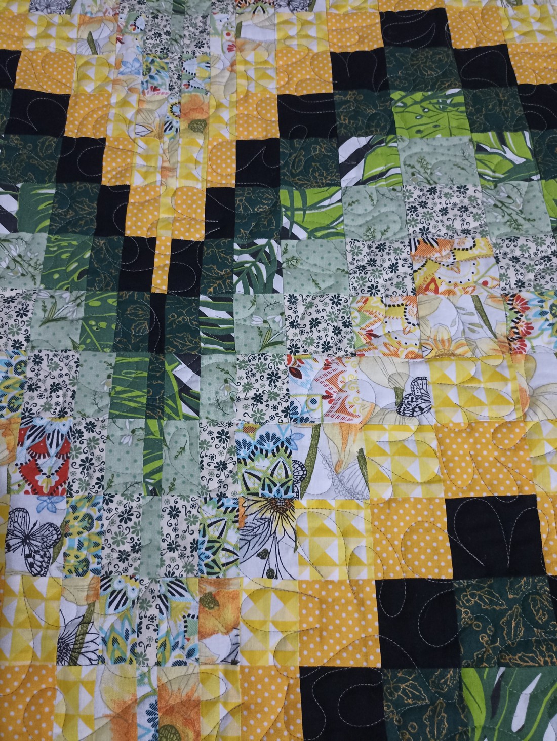 Cuvertură Bargello patchwork, cuvertură de pat. -  - Artynos.ro