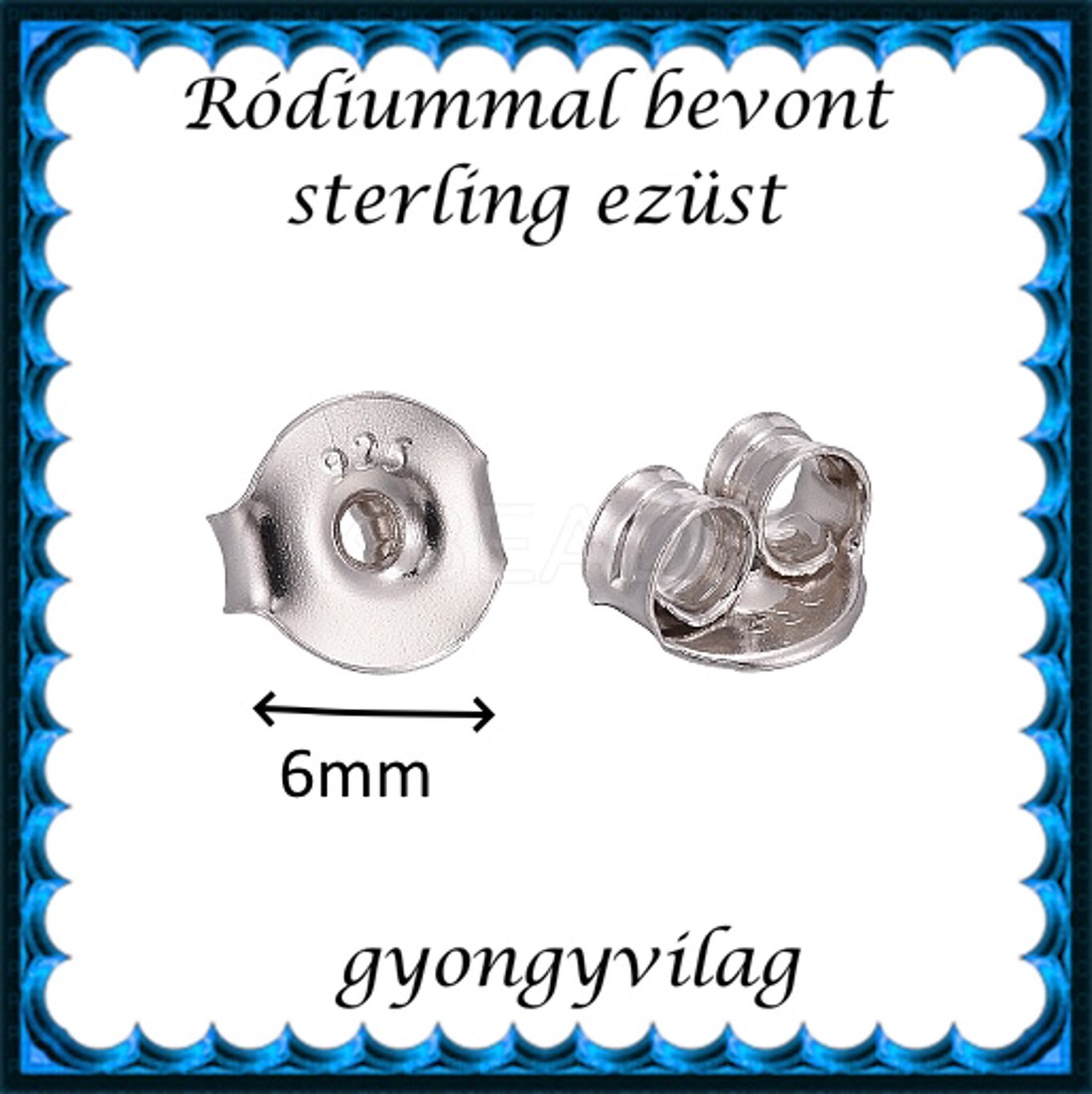Fermoar pentru bijuterii din argint 925: fermoar pentru cercei, dop EFK B 27-6r capăt 2 buc/pachet - - Artynos.ro Fermoar pentru bijuterii din argint 925: fermoar pentru cercei, dop EFK B 27-6r capăt 2 buc/pachet - - Artynos.ro