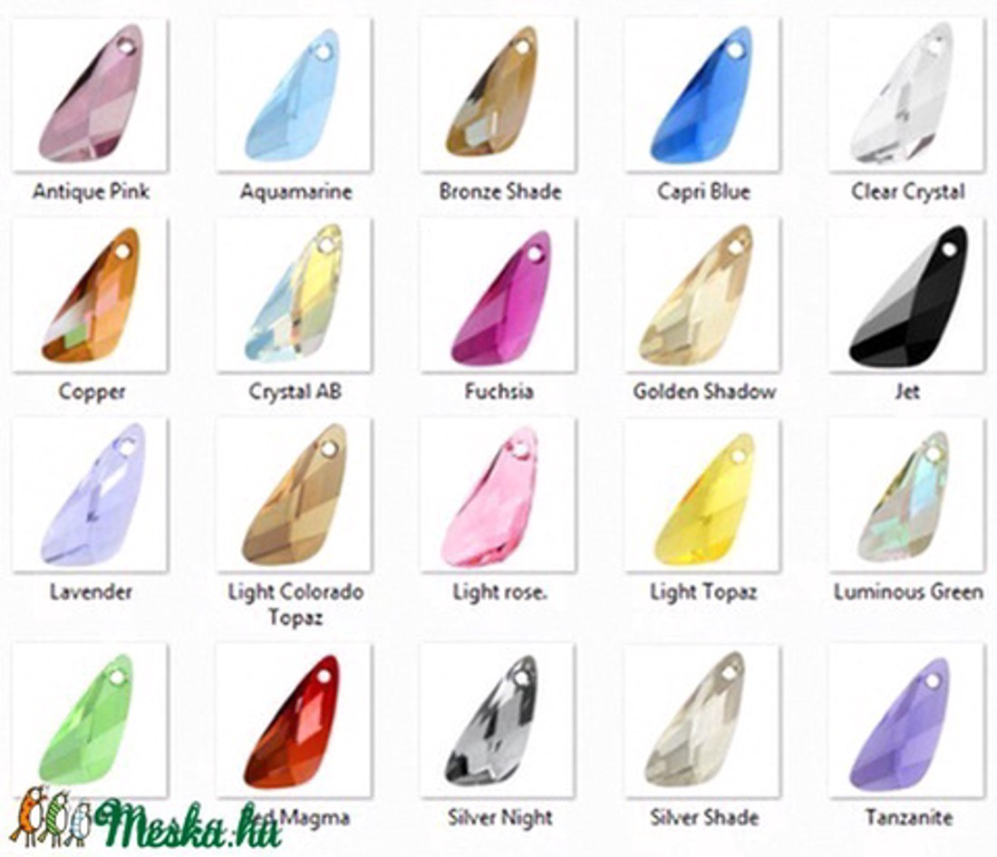 Bijuterii: Swarovski Wing (aripă de înger) 23mm în mai multe culori - - Artynos.ro Bijuterii: Swarovski Wing (aripă de înger) 23mm în mai multe culori - - Artynos.ro