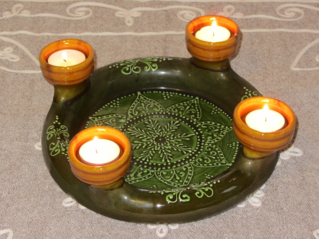 Coroană de Advent - crăciun - decorațiuni de advent - coroniță advent - Artynos.ro