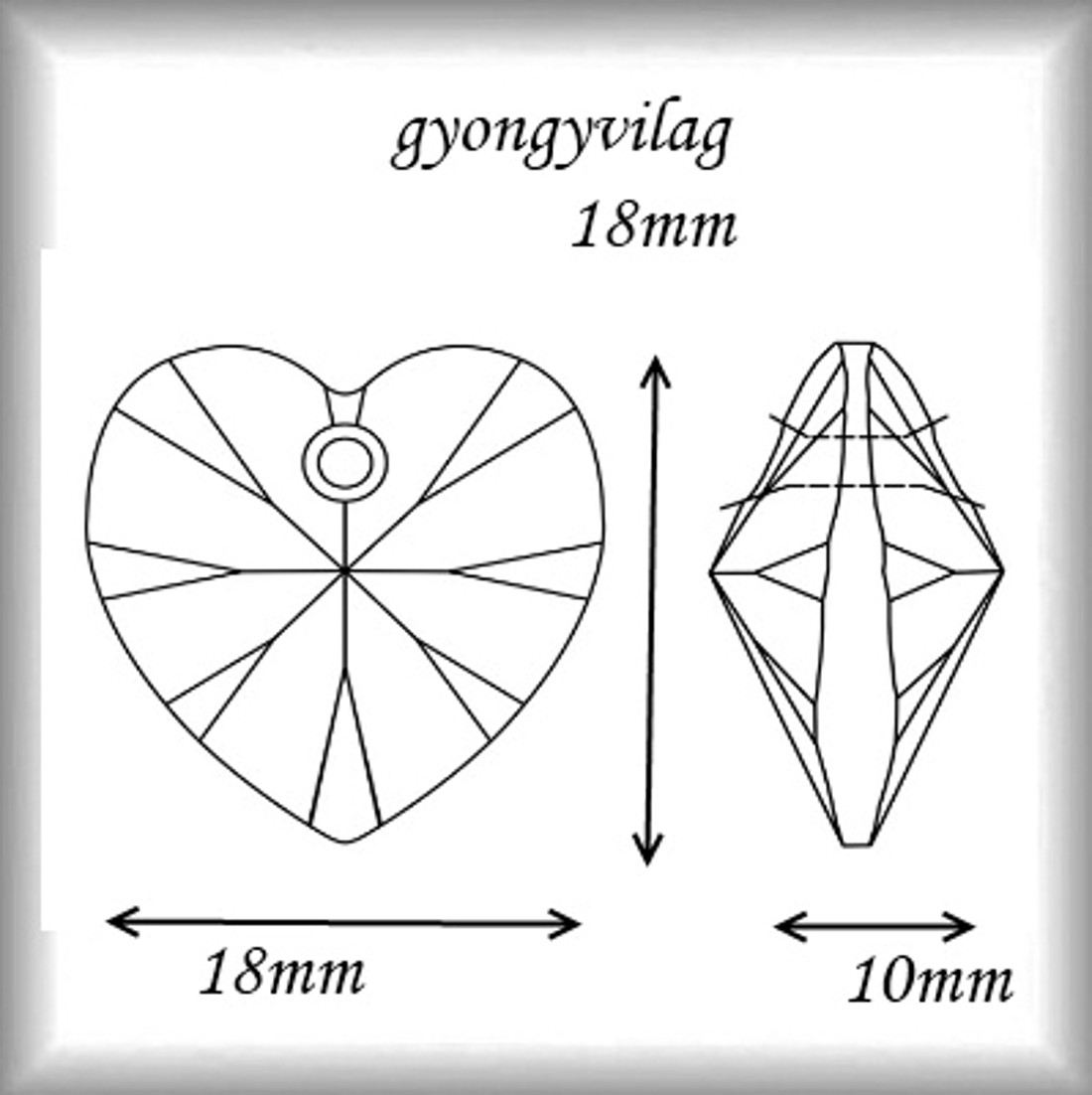 Pandantiv din cristal Swarovski: SWM heart (6228) 18mm în mai multe culori - accessorii și unelte - mărgea, componente de bijuterii - cristale swarovski - Artynos.ro