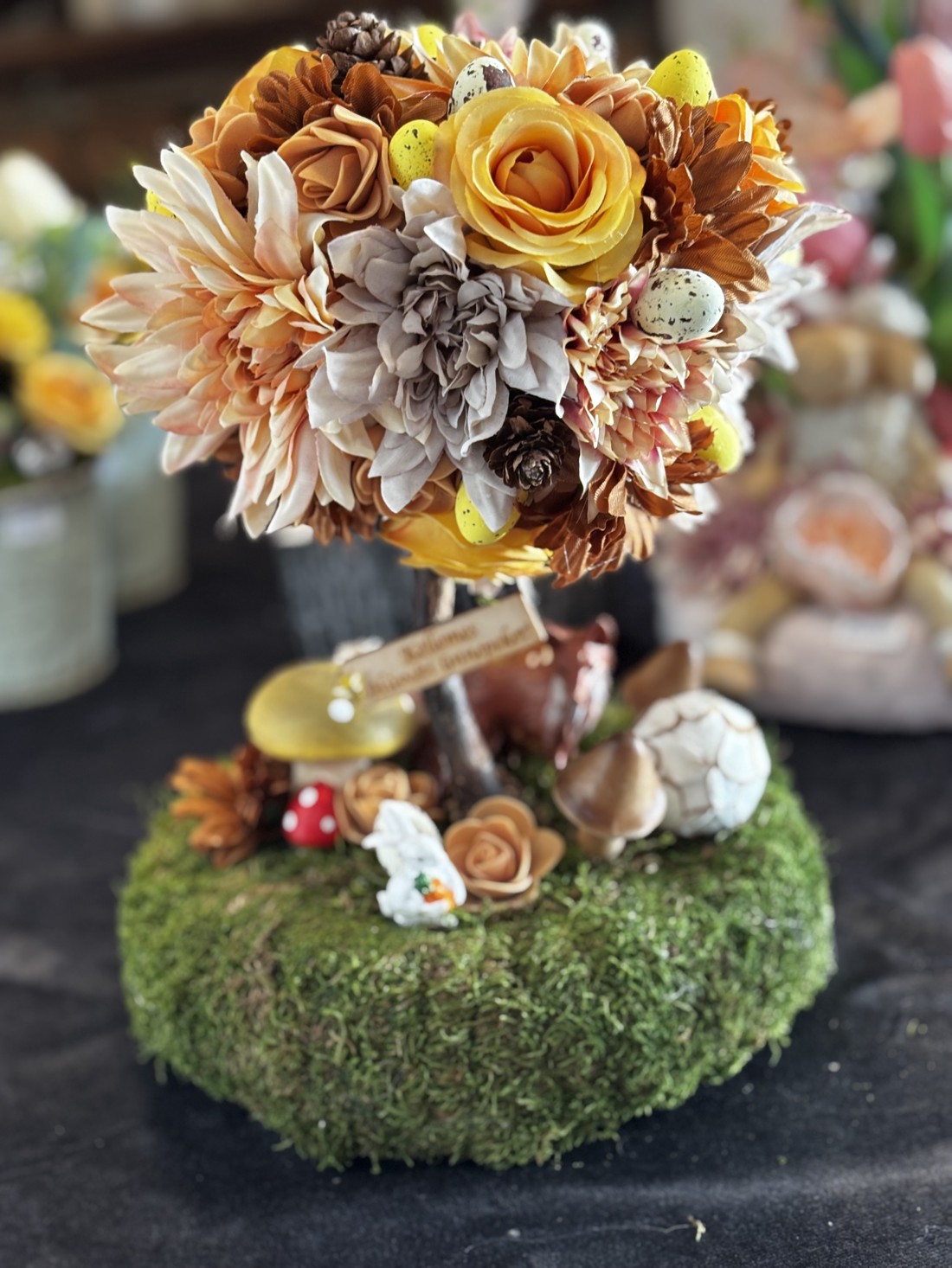 Decorațiuni de masă pentru Paște  - decor de sărbători - decorațiuni de paște - decor masă de paște - Artynos.ro