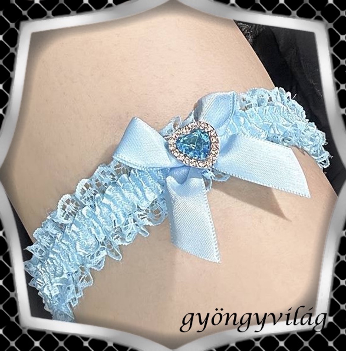 Nuntă, jartieră pentru mireasă ES-HK1-02 - accesorii nuntă - accesorii de nuntă - jartiere mirese - Artynos.ro Nuntă, jartieră pentru mireasă ES-HK1-02 - accesorii nuntă - accesorii de nuntă - jartiere mirese - Artynos.ro