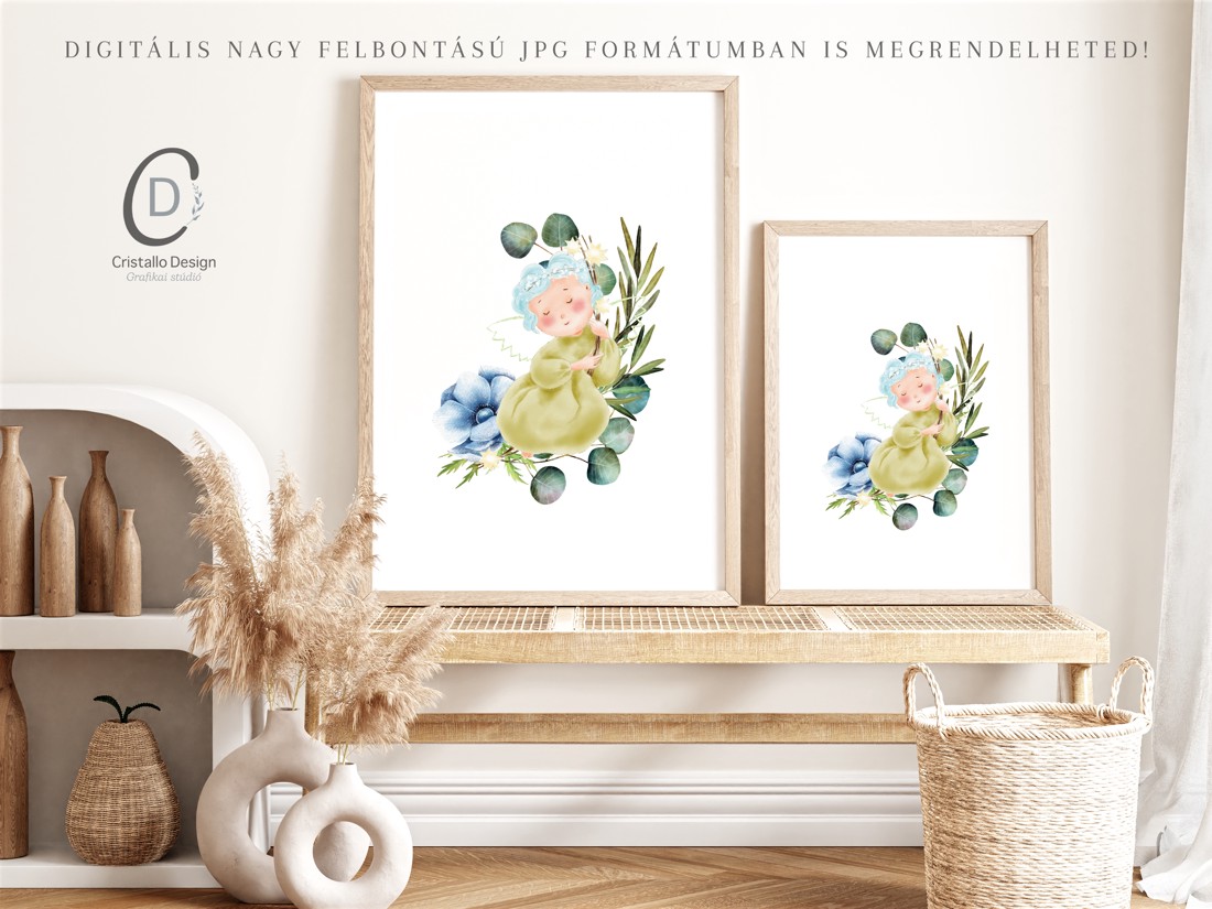 Decal de perete zână de primăvară, poster, decorare cameră copii -  - Artynos.ro
