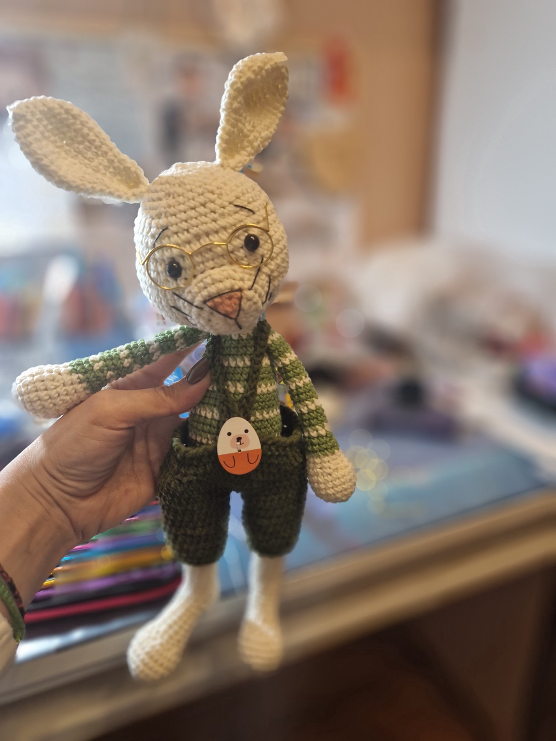 Iepuraș croșetat - jucării și echipamente pentru copii - plușuri - iepure de pluș - Artynos.ro