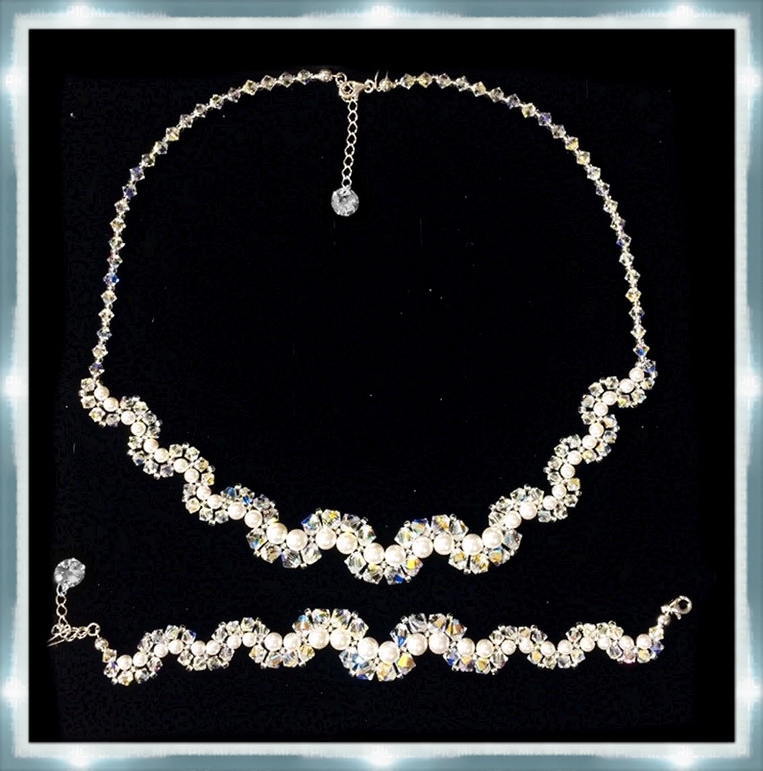 Nunta, mireasa, set de bijuterii casual, cristale swarovski SSZ-ESW03-1 -  - Artynos.ro