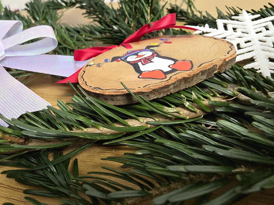 Glob de Craciun Pictat Manual - crăciun - decorațiuni de crăciun de casă - globuri de crăciun - Artynos.ro