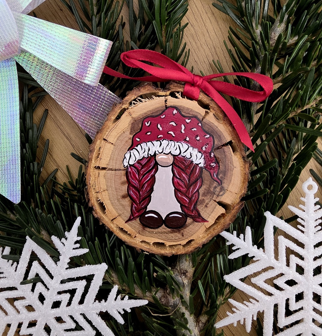 Glob de Craciun Pictat Manual - crăciun - decorațiuni de crăciun de casă - globuri de crăciun - Artynos.ro