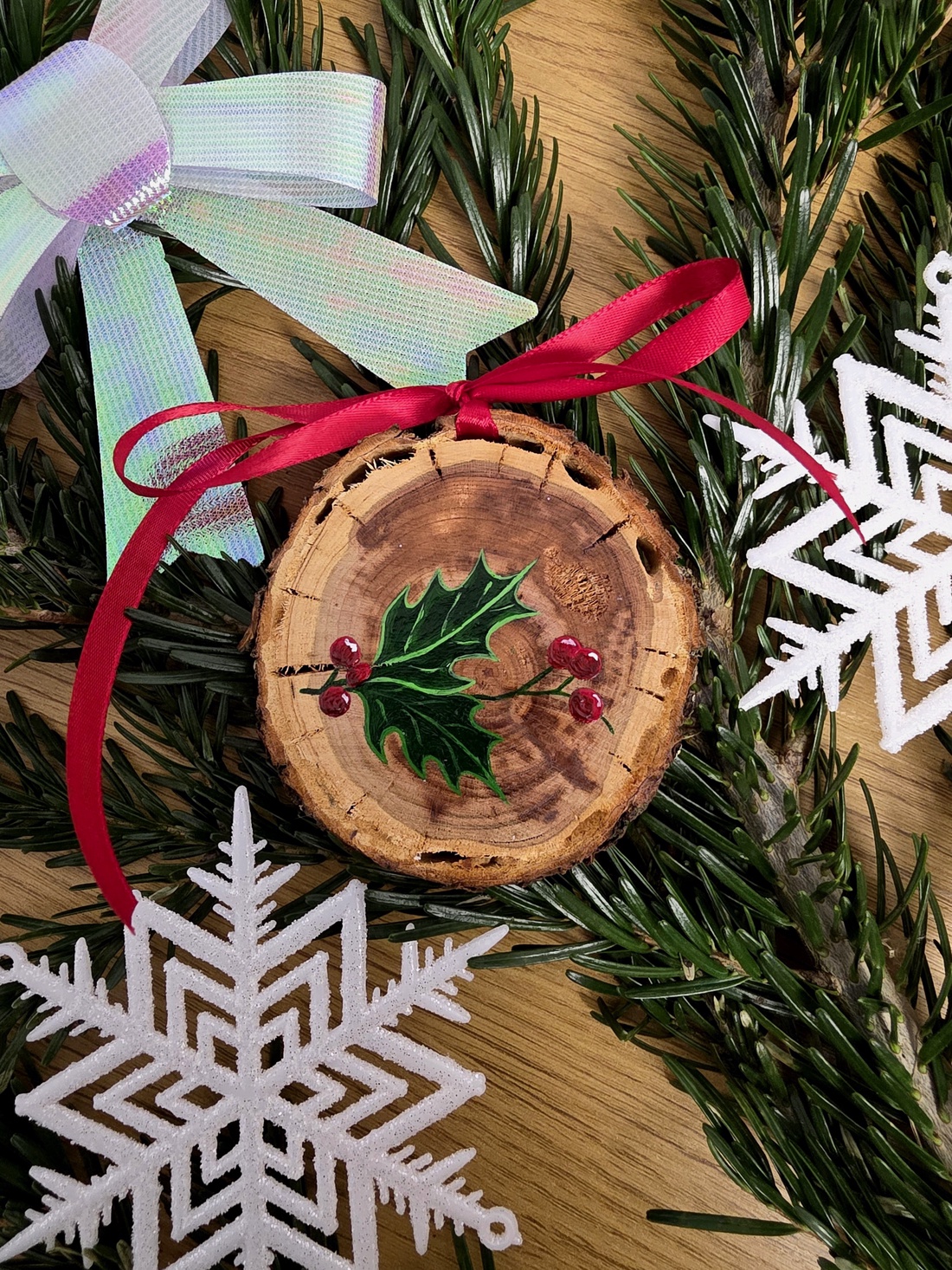 Glob de Craciun Pictat Manual - crăciun - decorațiuni de crăciun de casă - globuri de crăciun - Artynos.ro