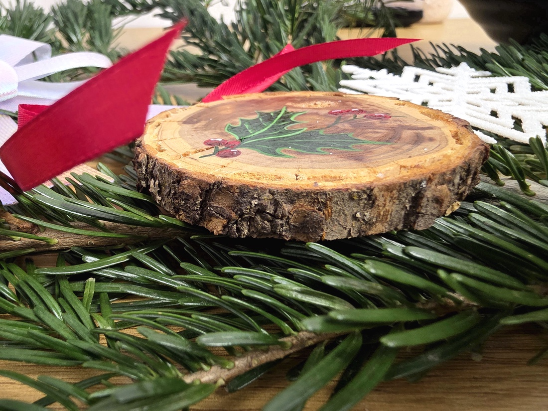 Glob de Craciun Pictat Manual - crăciun - decorațiuni de crăciun de casă - globuri de crăciun - Artynos.ro