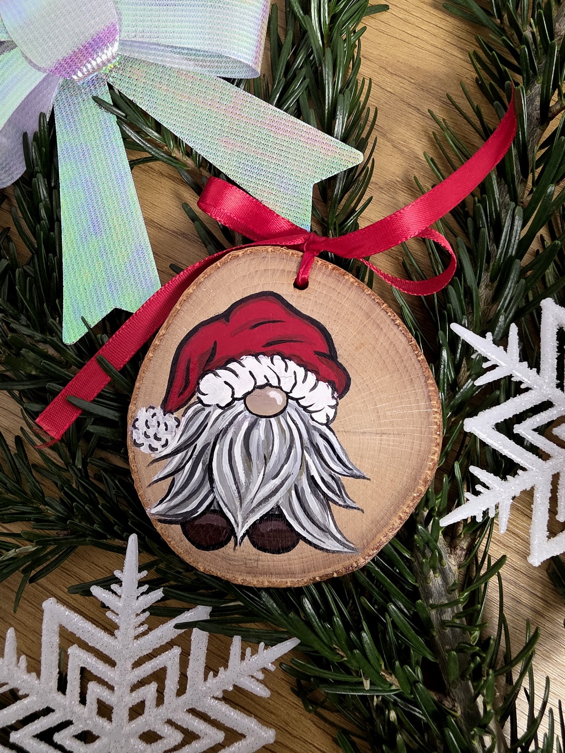 Glob de Craciun Pictat Manual - crăciun - decorațiuni de crăciun de casă - globuri de crăciun - Artynos.ro