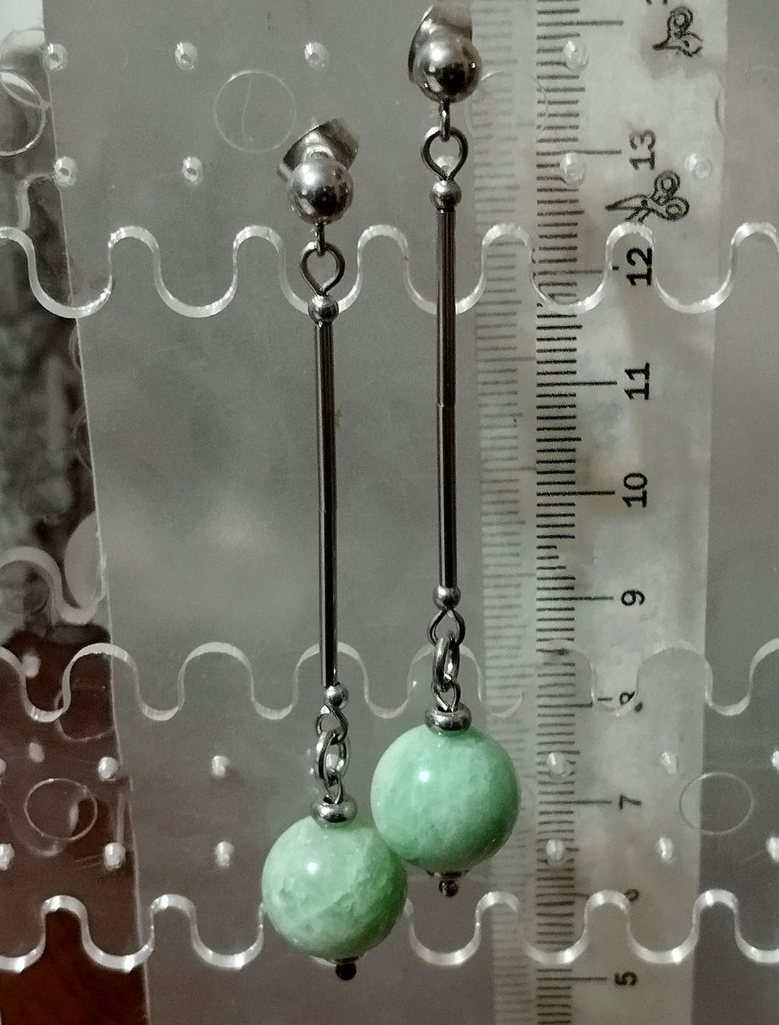 Amazonit - bijuterii - cercei - cercei din pietre semiprețioase - Artynos.ro