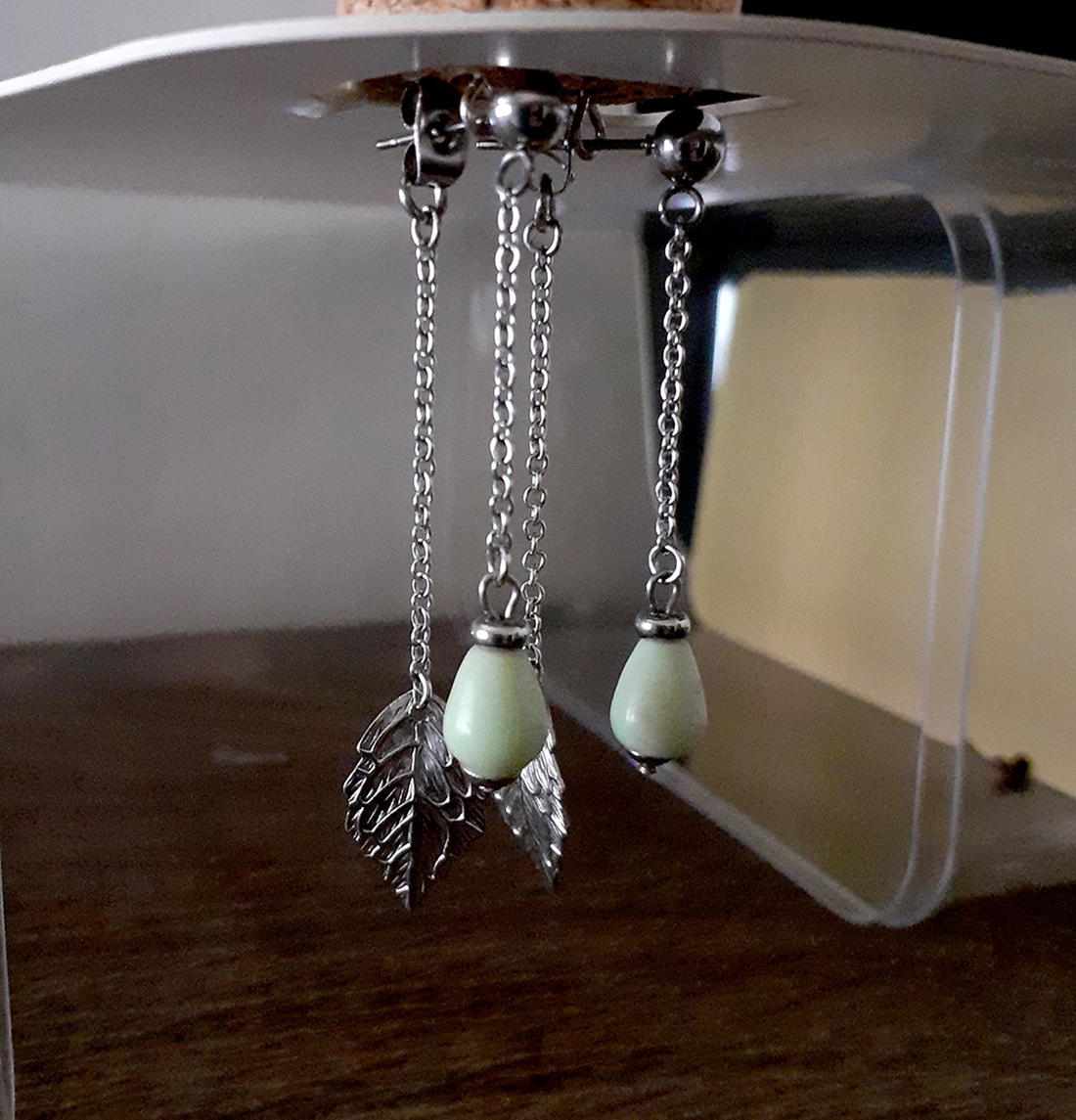 Jad - bijuterii - cercei - cercei din pietre semiprețioase - Artynos.ro