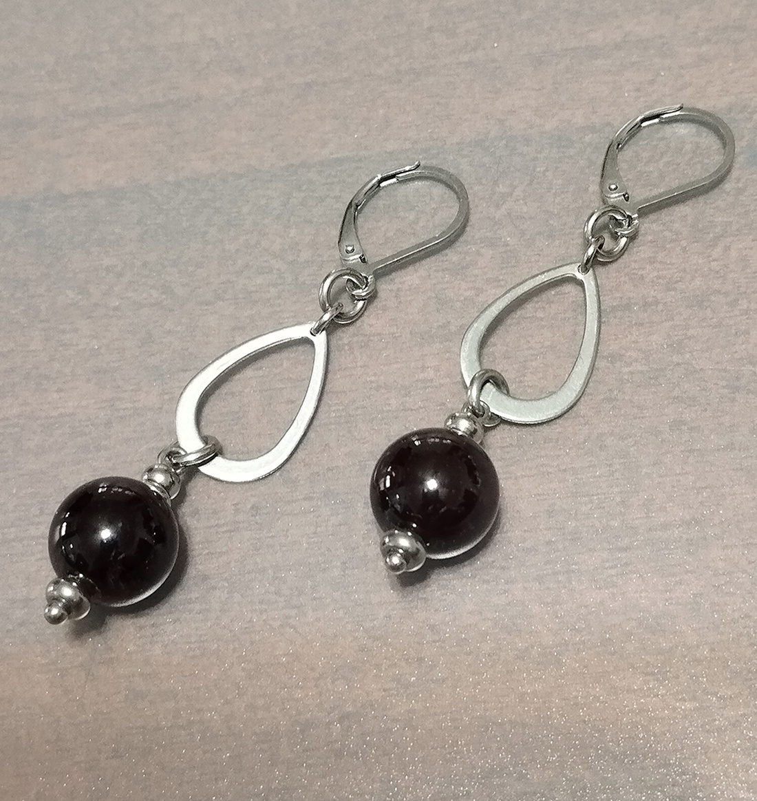 Granat - bijuterii - cercei - cercei din pietre semiprețioase - Artynos.ro