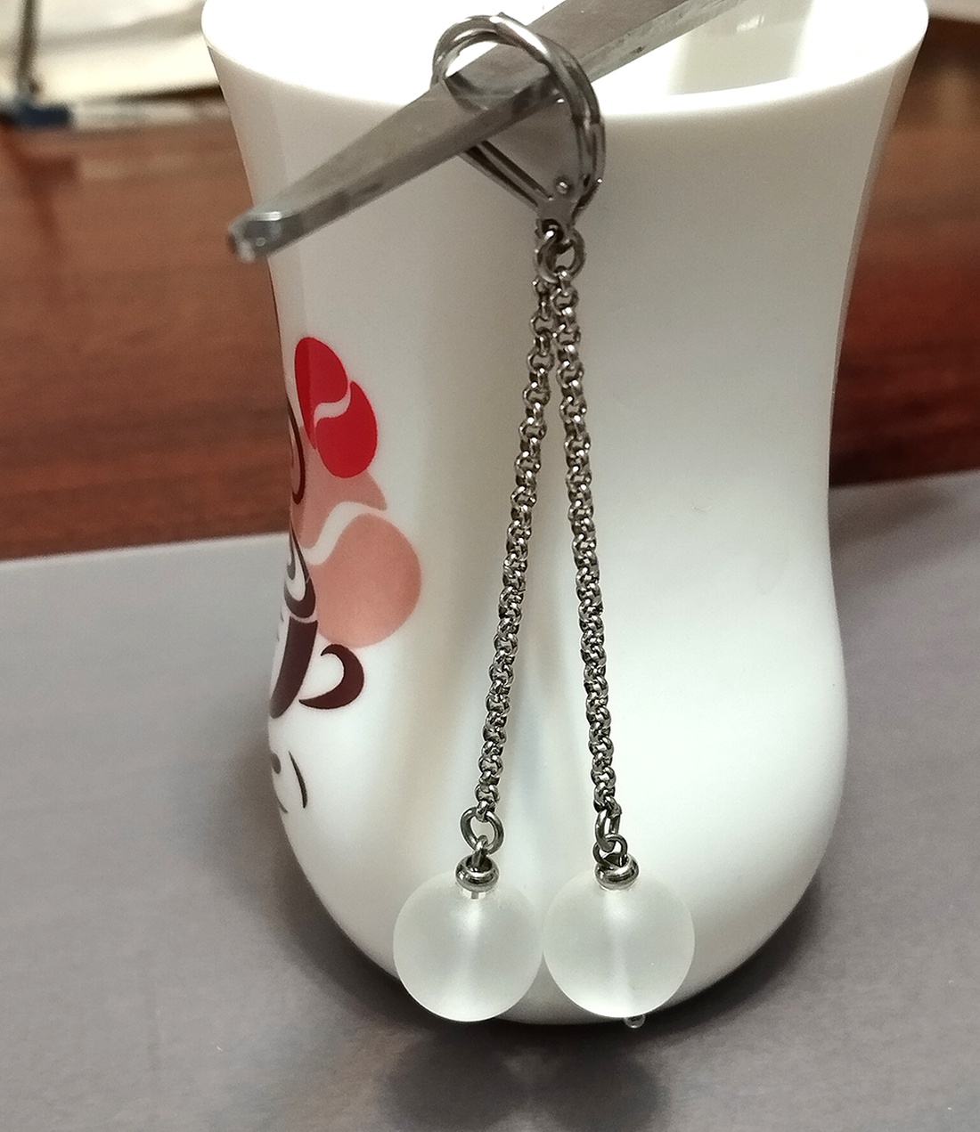 Cristal de stanca - bijuterii - cercei - cercei din pietre semiprețioase - Artynos.ro