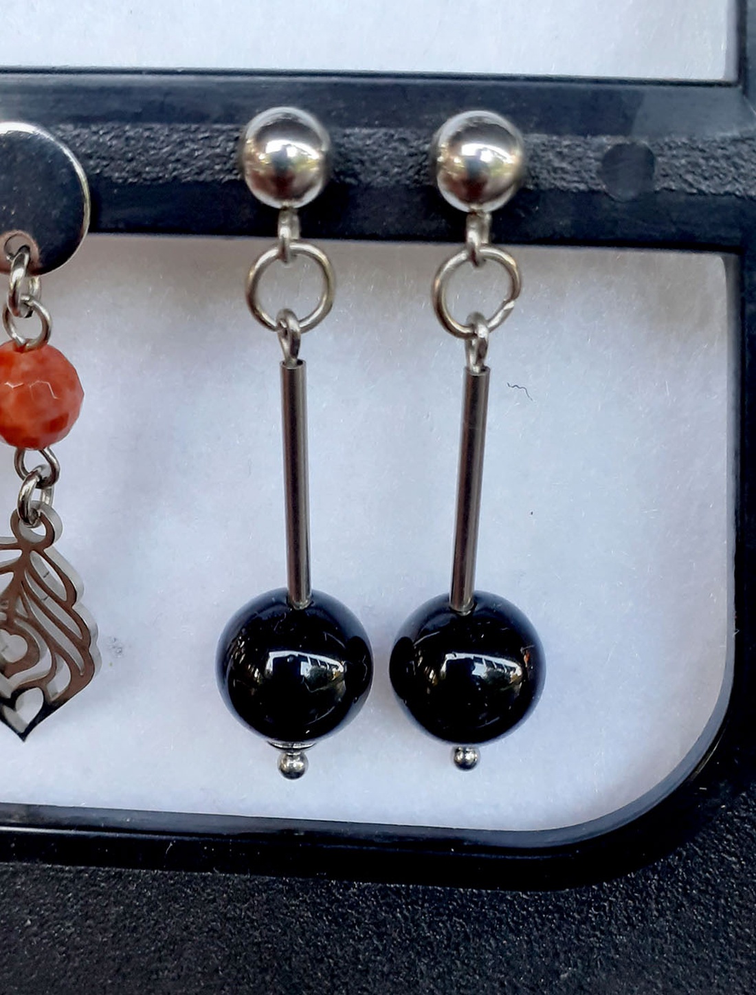 Turmalia neagra - bijuterii - cercei - cercei din pietre semiprețioase - Artynos.ro