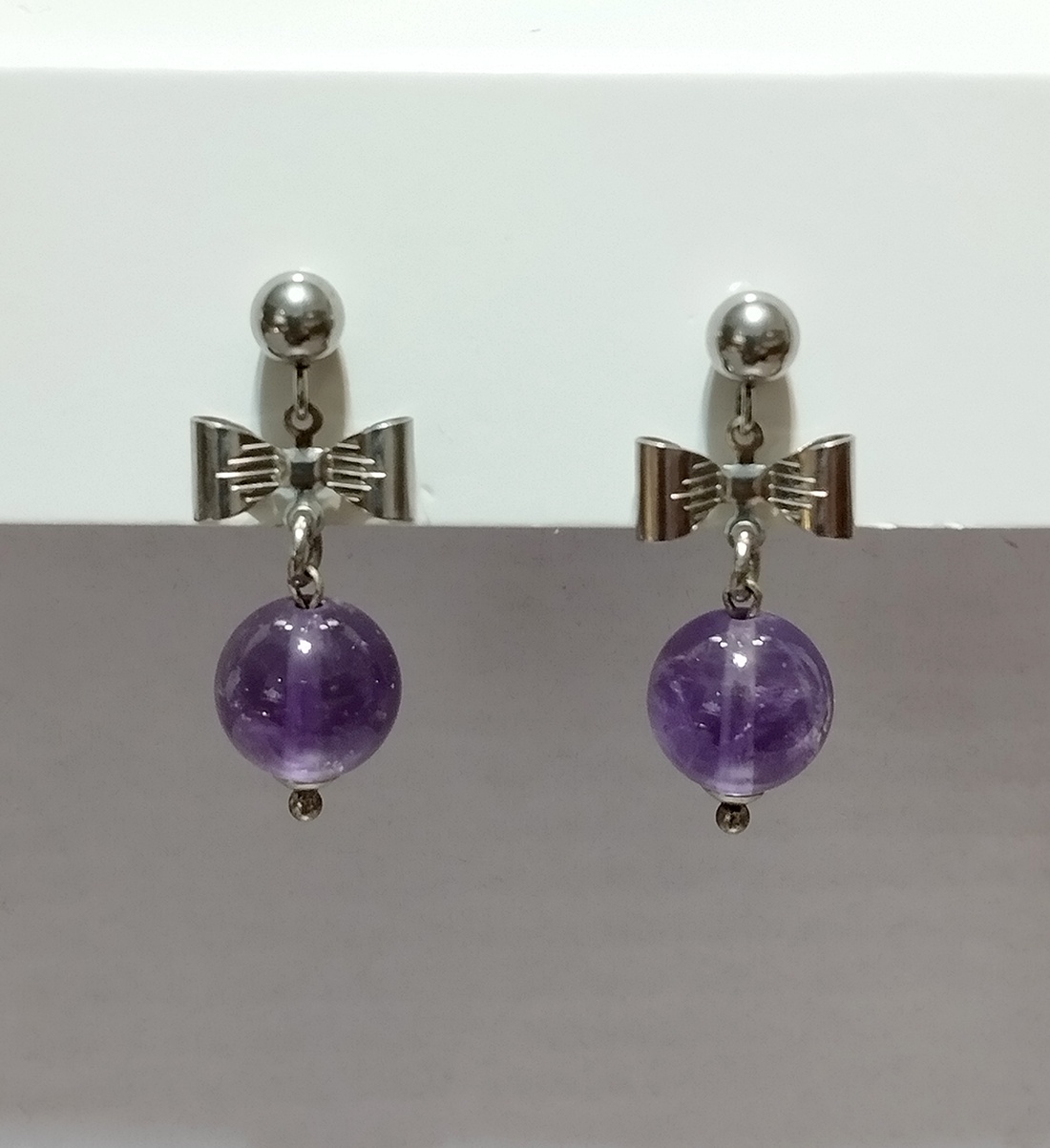 Ametist - bijuterii - cercei - cercei din pietre semiprețioase - Artynos.ro