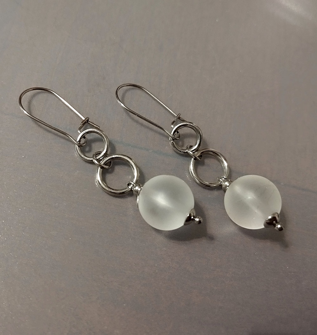 Cristal de stanca matuit - bijuterii - cercei - cercei din pietre semiprețioase - Artynos.ro