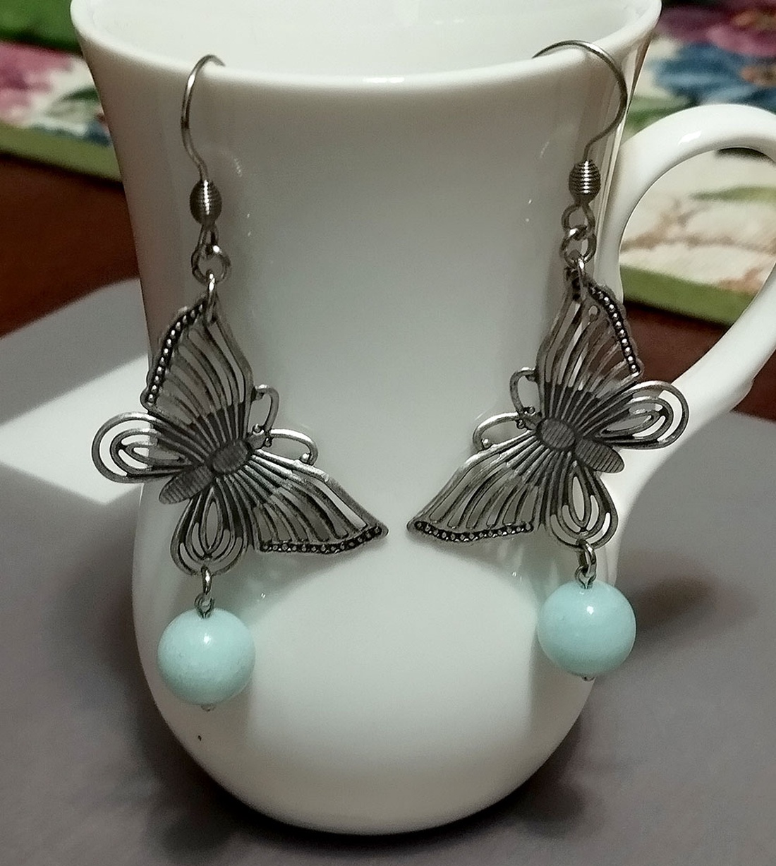 Amazonit - bijuterii - cercei - cercei din pietre semiprețioase - Artynos.ro