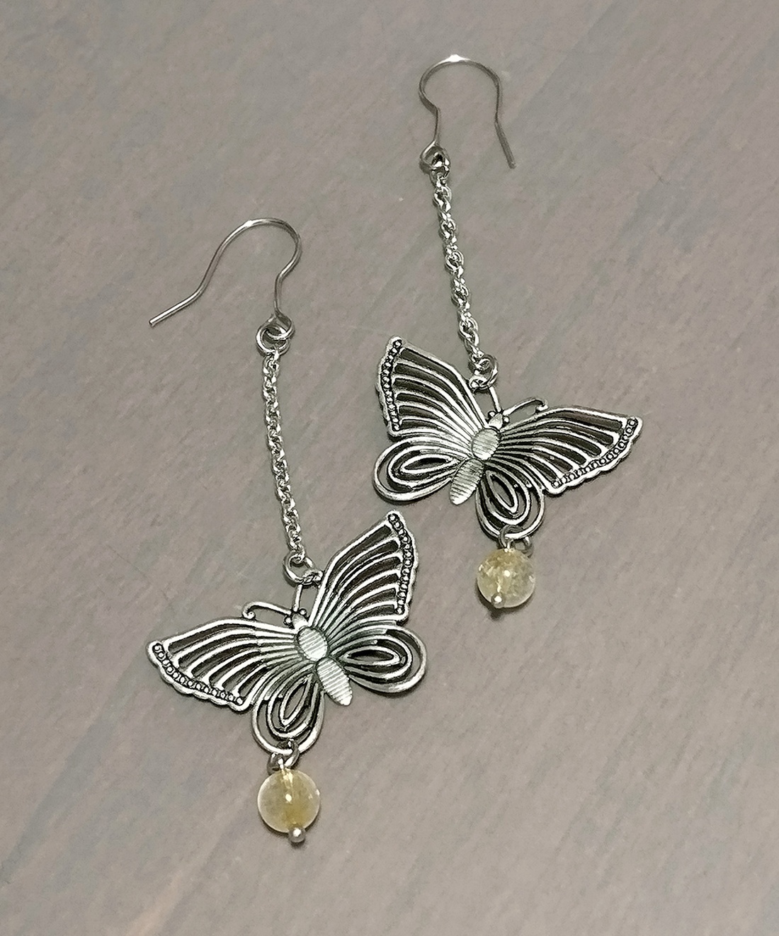 Citrin - bijuterii - cercei - cercei din pietre semiprețioase - Artynos.ro