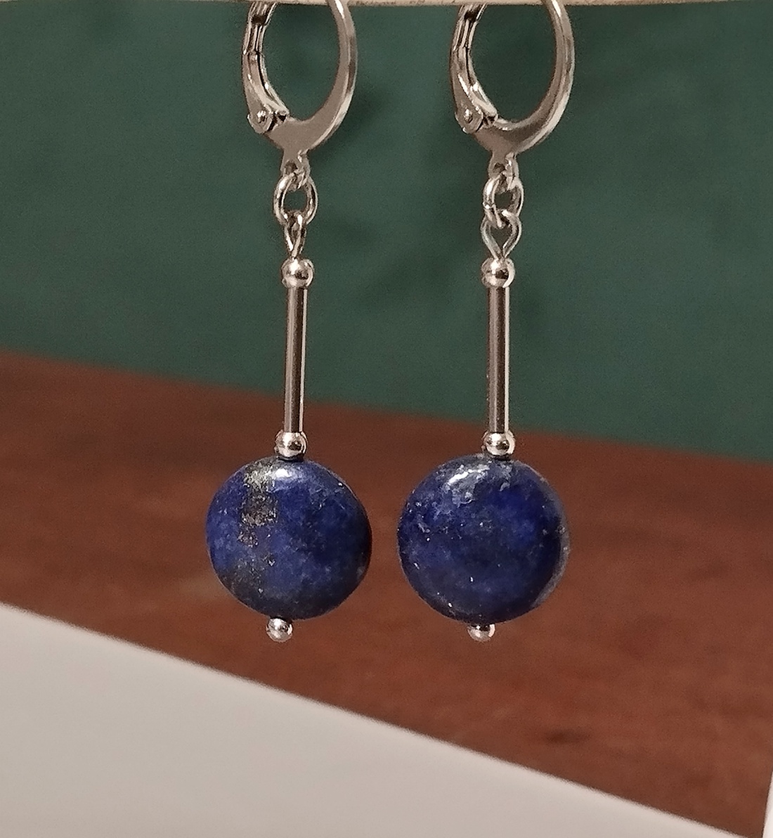 Lapis lazuli - bijuterii - cercei - cercei din pietre semiprețioase - Artynos.ro