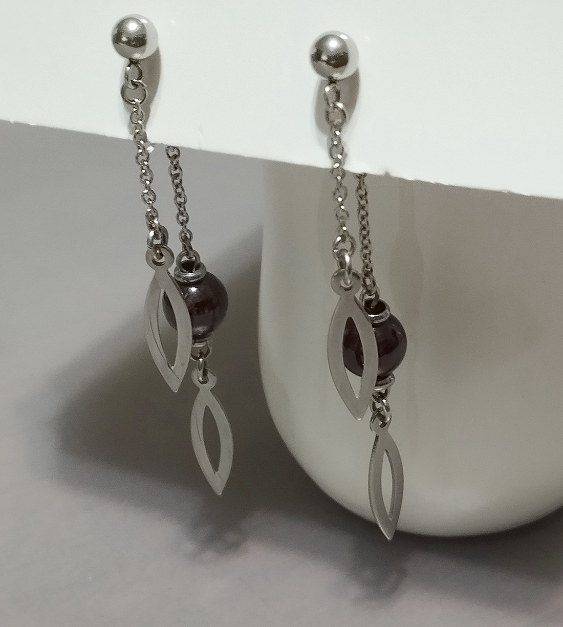 Granat - bijuterii - cercei - cercei din pietre semiprețioase - Artynos.ro