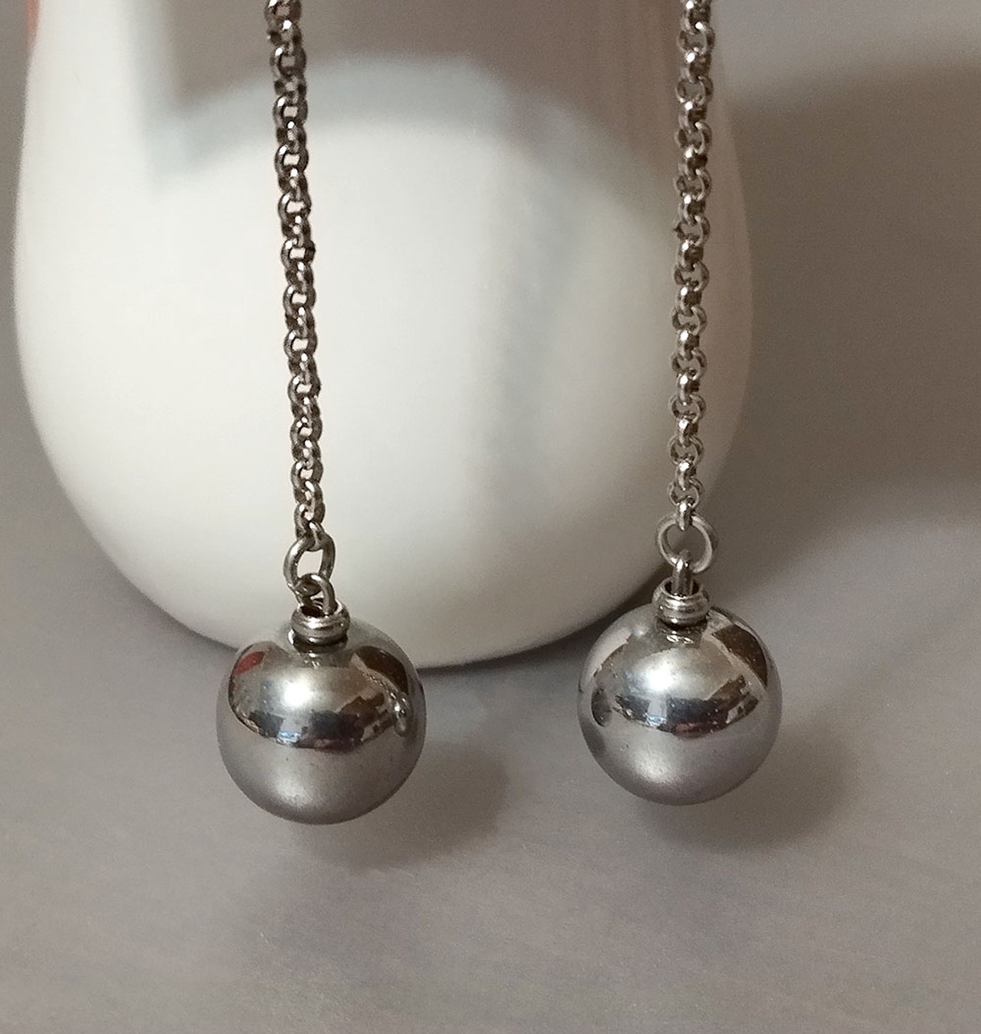 Hematit - bijuterii - cercei - cercei din pietre semiprețioase - Artynos.ro