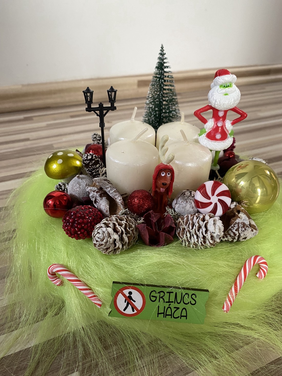 Grinch Crăciun masă de advent dis - - Artynos.ro Grinch Crăciun masă de advent dis - - Artynos.ro
