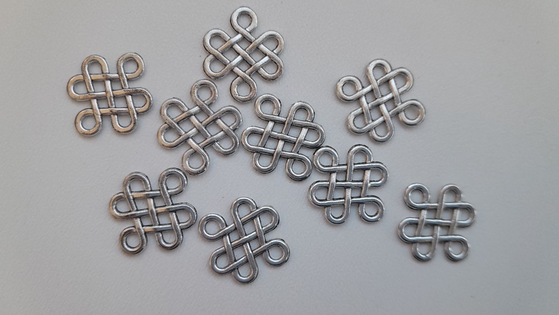 Distanțiere metalice - 17x14mm - 10 buc / pachet - culoare argintiu antic - - Artynos.ro Distanțiere metalice - 17x14mm - 10 buc / pachet - culoare argintiu antic - - Artynos.ro