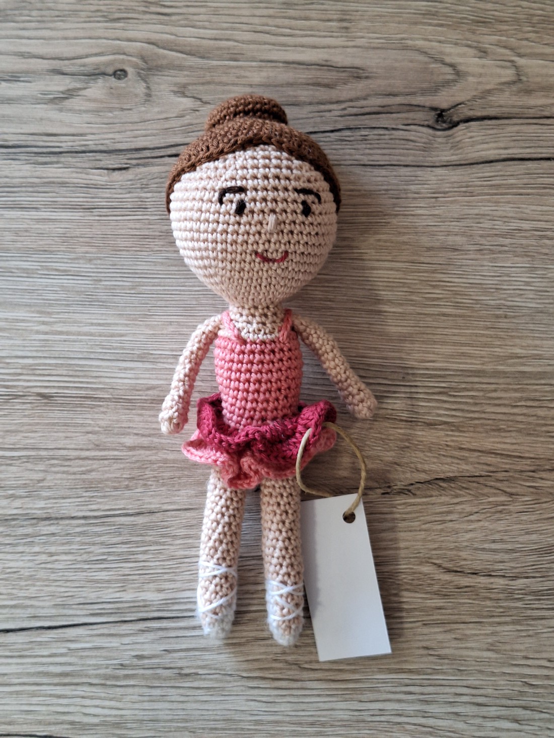 Laura, balerină amigurumi - jucării și echipamente pentru copii - plușuri - păpușă croșetată, păpușă de pluș - Artynos.ro