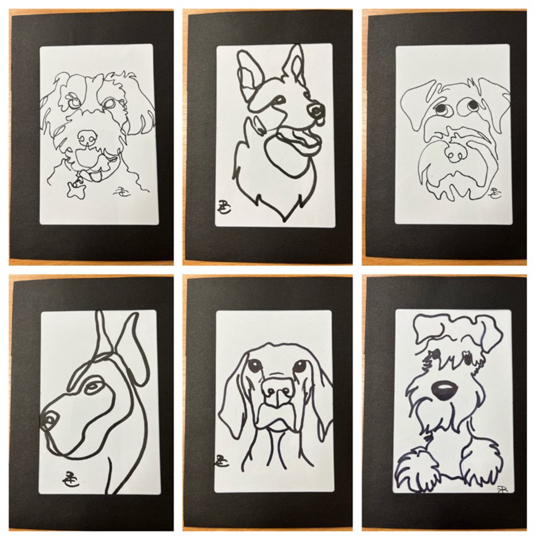 Desen liniar în ramă de hârtie A5 - arte vizuale și accesorii - grafică, ilustrație - desen cu cerneală - Artynos.ro Desen liniar în ramă de hârtie A5 - arte vizuale și accesorii - grafică, ilustrație - desen cu cerneală - Artynos.ro