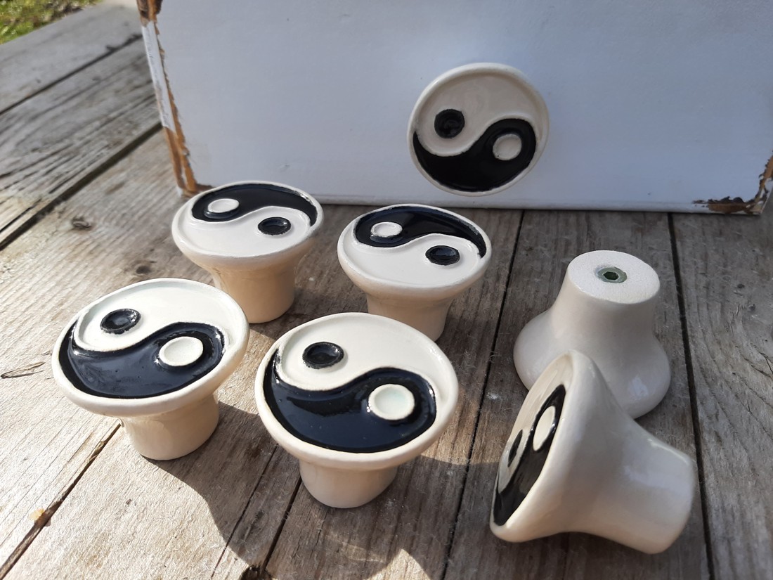 Mânere și butoane de mânere de mobilă yin-yang - casă & stil de viață - mobilier artizanal - mânere și butoane de mânere de mobilă - Artynos.ro