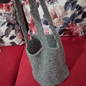 Sacoșă crosetata manual  - genți și portofele - geantă pentru cumpărături - plasă de fructe și legume - Artynos.ro