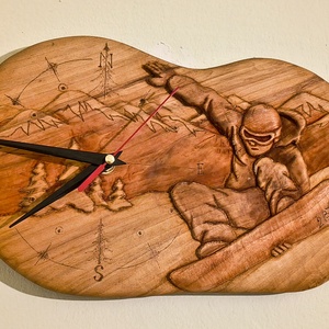 ceas de perete snowboard - casă & stil de viață - decorațiuni de casă - decorațiuni de pereți - ceasuri de perete - Artynos.ro