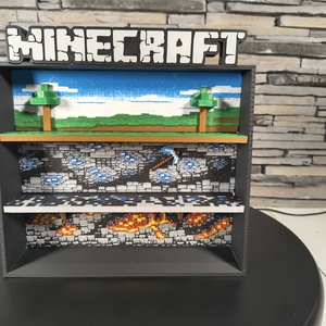 �� Display pentru figurine Minecraft Kinder Joy � suport colectie �� - Artynos.ro