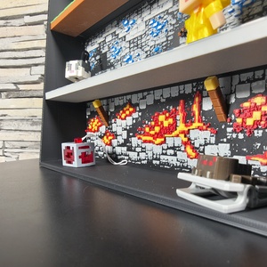 �� Display pentru figurine Minecraft Kinder Joy � suport colecție �� - casă & stil de viață - organizare & depozitare - organizator birou - Artynos.ro