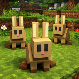 ��� Figurină iepuraș Minecraft decorativ  ��� -  - Artynos.ro